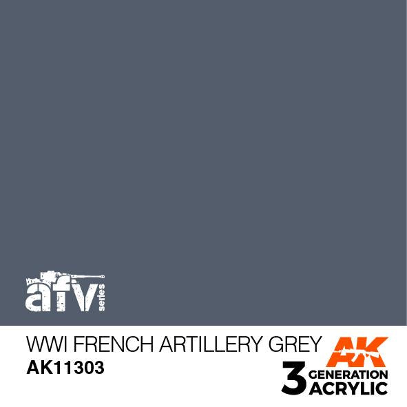 AK Interactive Acrylic WWI French Artillery Grey