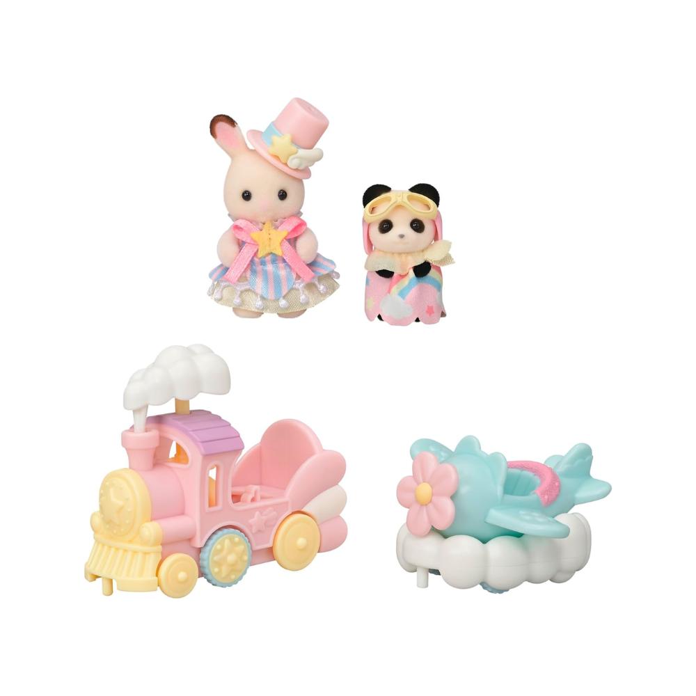 Sylvanian Families Amusement Park RidePlane & Train