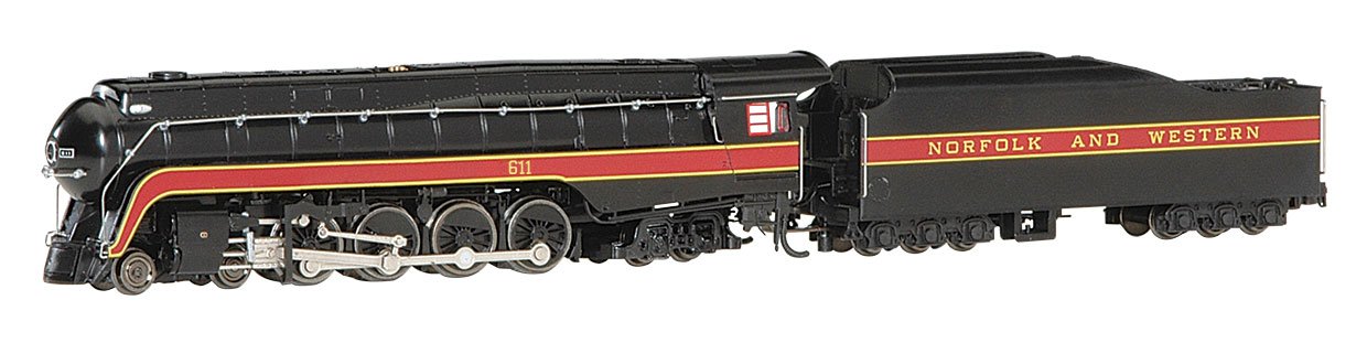 Bachmann Norfolk & Western #611 4-8-4 Class J Steam Loco w/DCC.  N