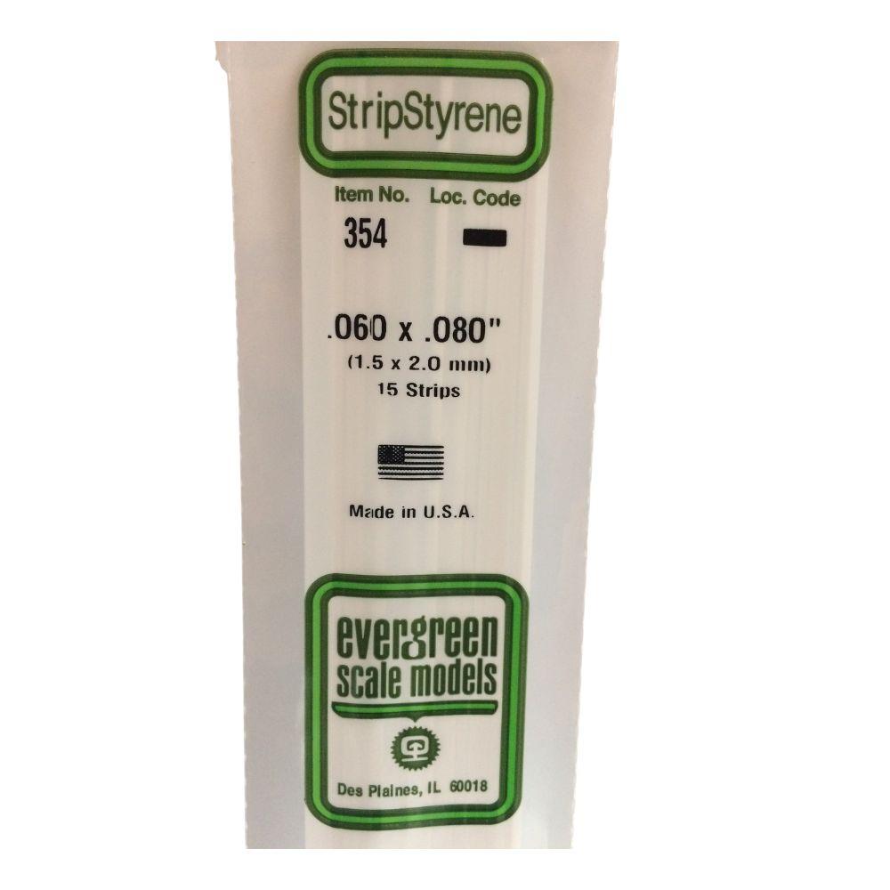 Evergreen Styr Strips .060X.080X24(15)