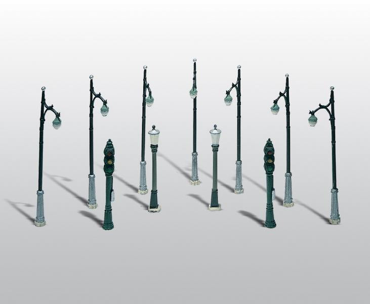 Woodland Scenics Street & Traffic LightsSc Det, HO Scale