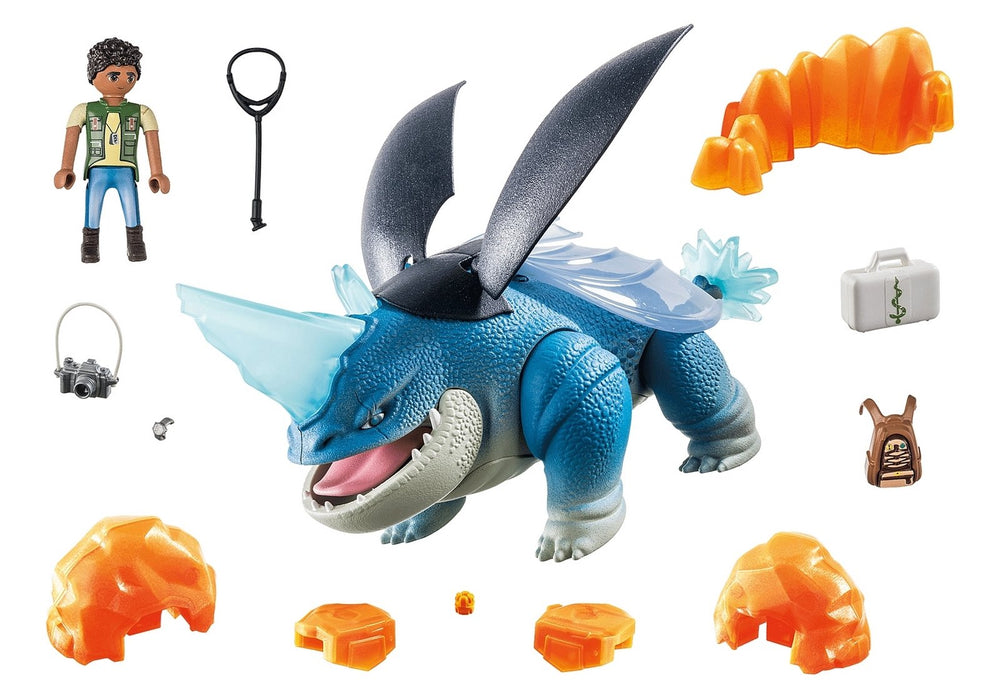 Playmobil Dragons: The Nine Realms Plowhorn & D'Ange