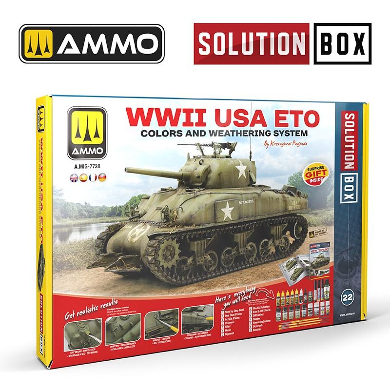 Ammo Solution Box 20 WWII USA ETO