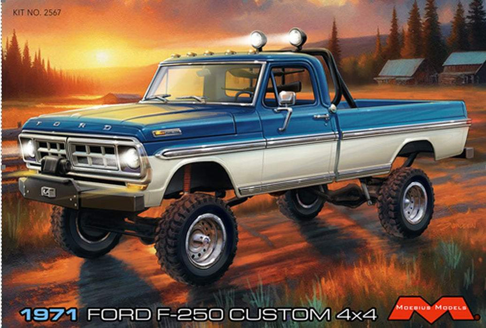 Moebius 1:25 1971 Ford F250 Custom Lifted 4x4