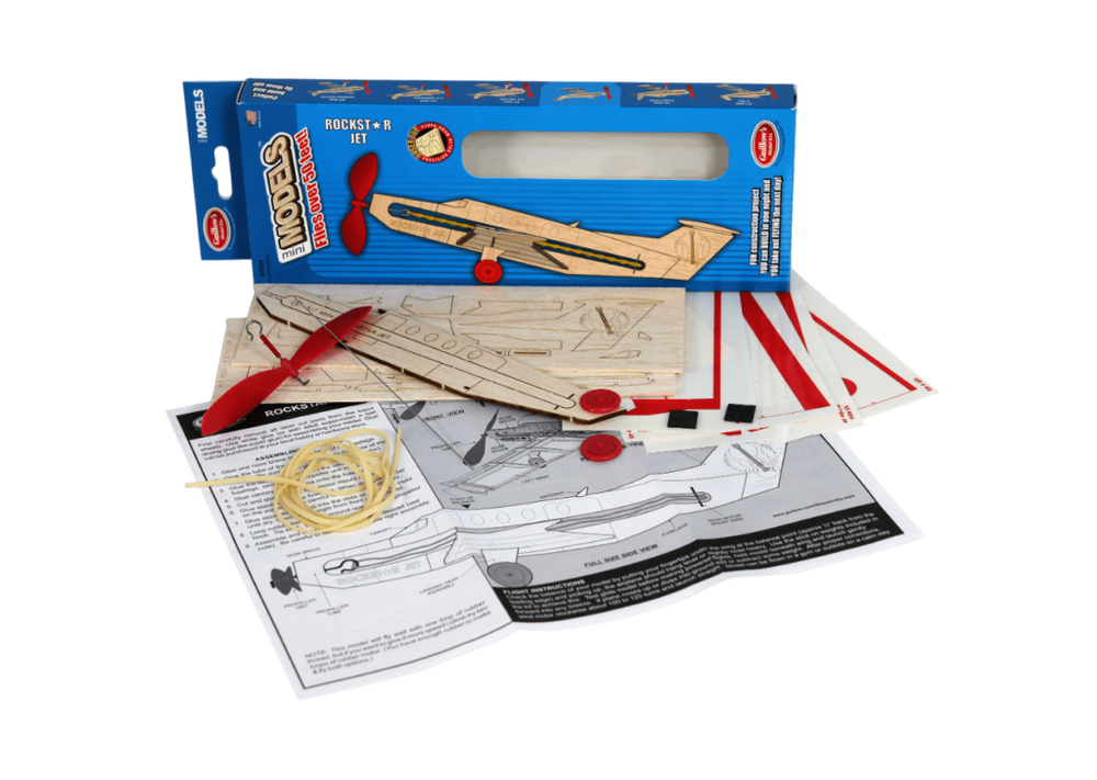Guillows Rockstar Jet Rubber Powered Laser Cut 275mm WS