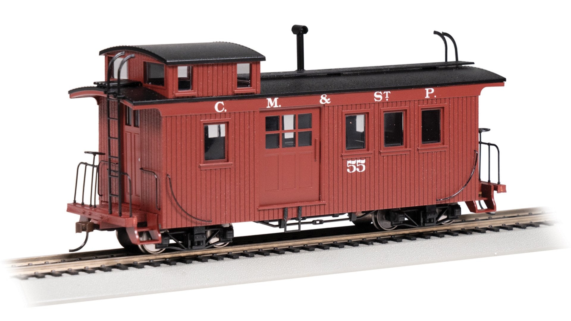 Bachmann Bellevue & Cascade #55 Wood Side-Door Caboose. On30