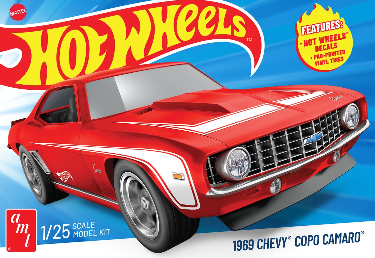 AMT 1:25 1969 Chevy COPO Camaro Hot Wheels