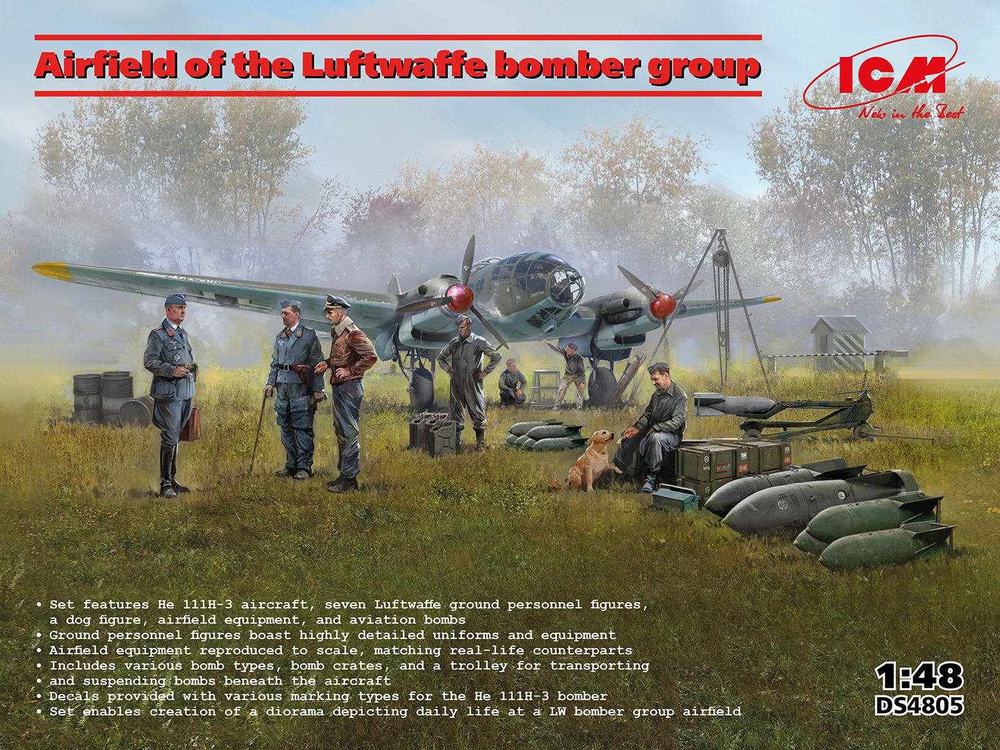 ICM 1:48 Airfield of the Luftwaffe bomber group