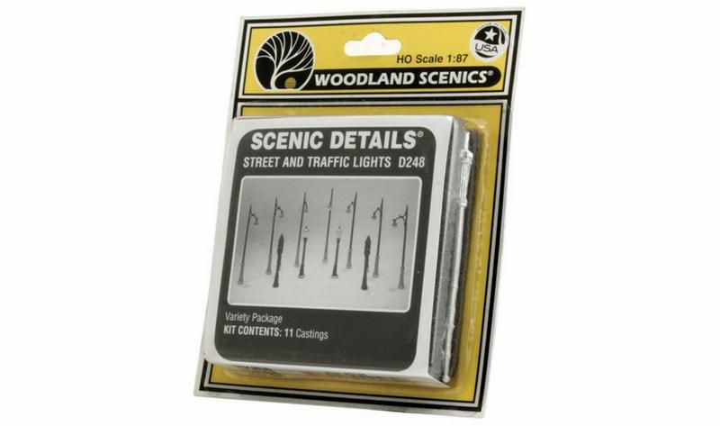 Woodland Scenics Street & Traffic LightsSc Det, HO Scale