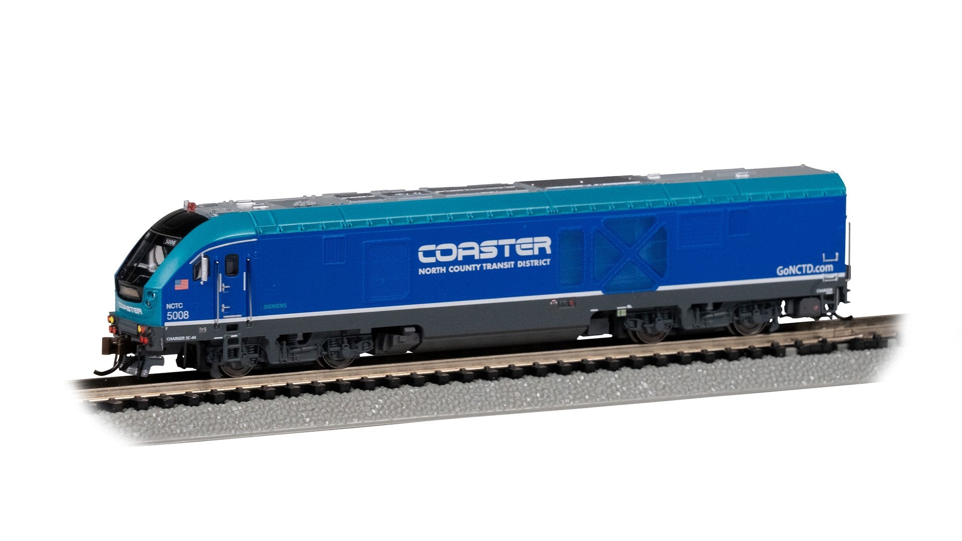 Bachmann County Transit District #5008 Coaster Siemens SC-44, N Scale