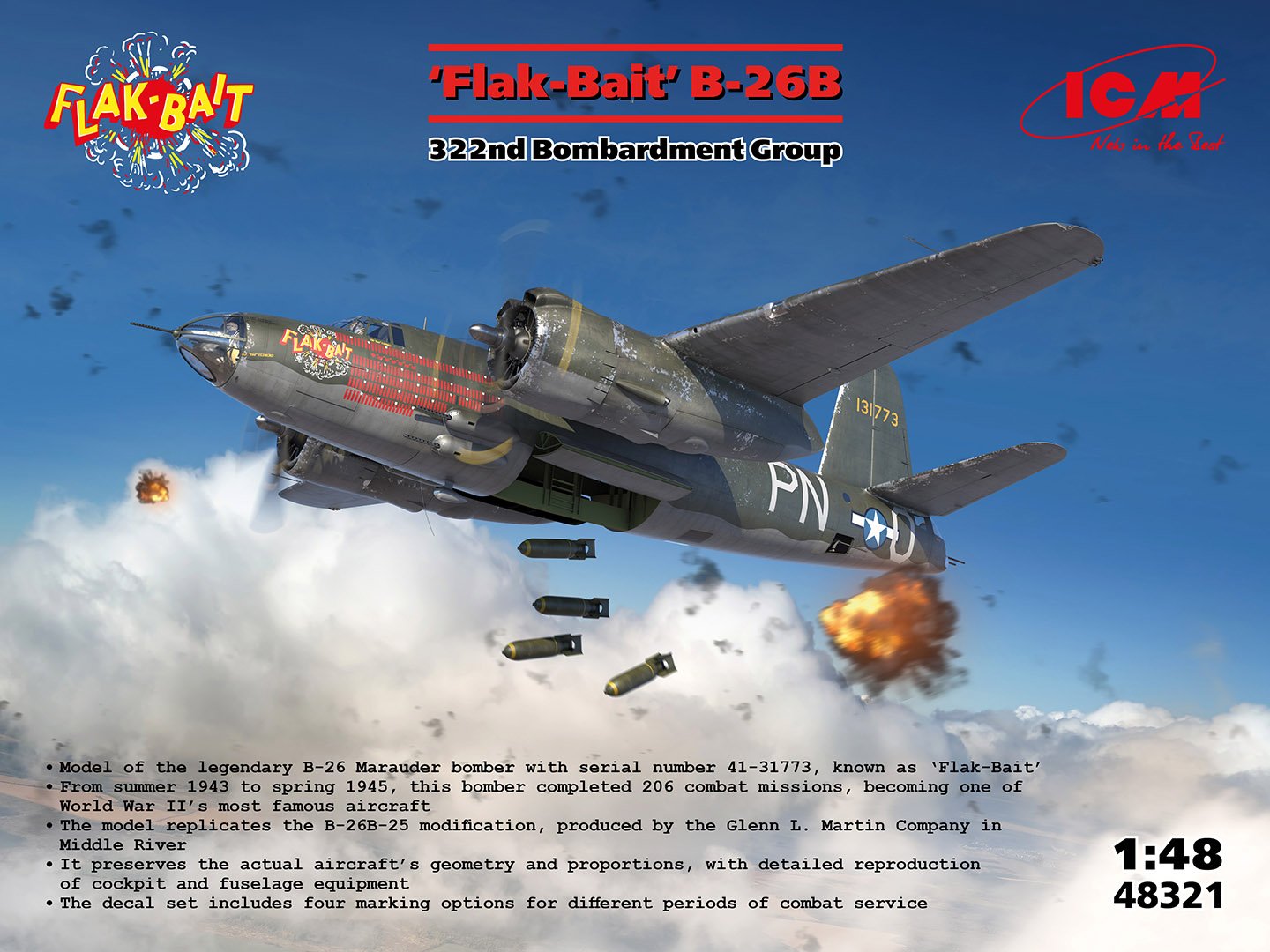 ICM 1:48 B-26B Marauder 'Flak Bait'