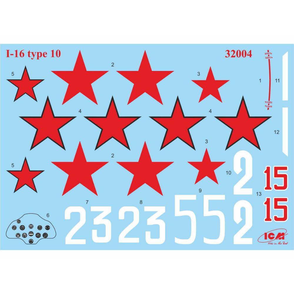 ICM 1:32 I-16 Type 10 Soviet Fighter