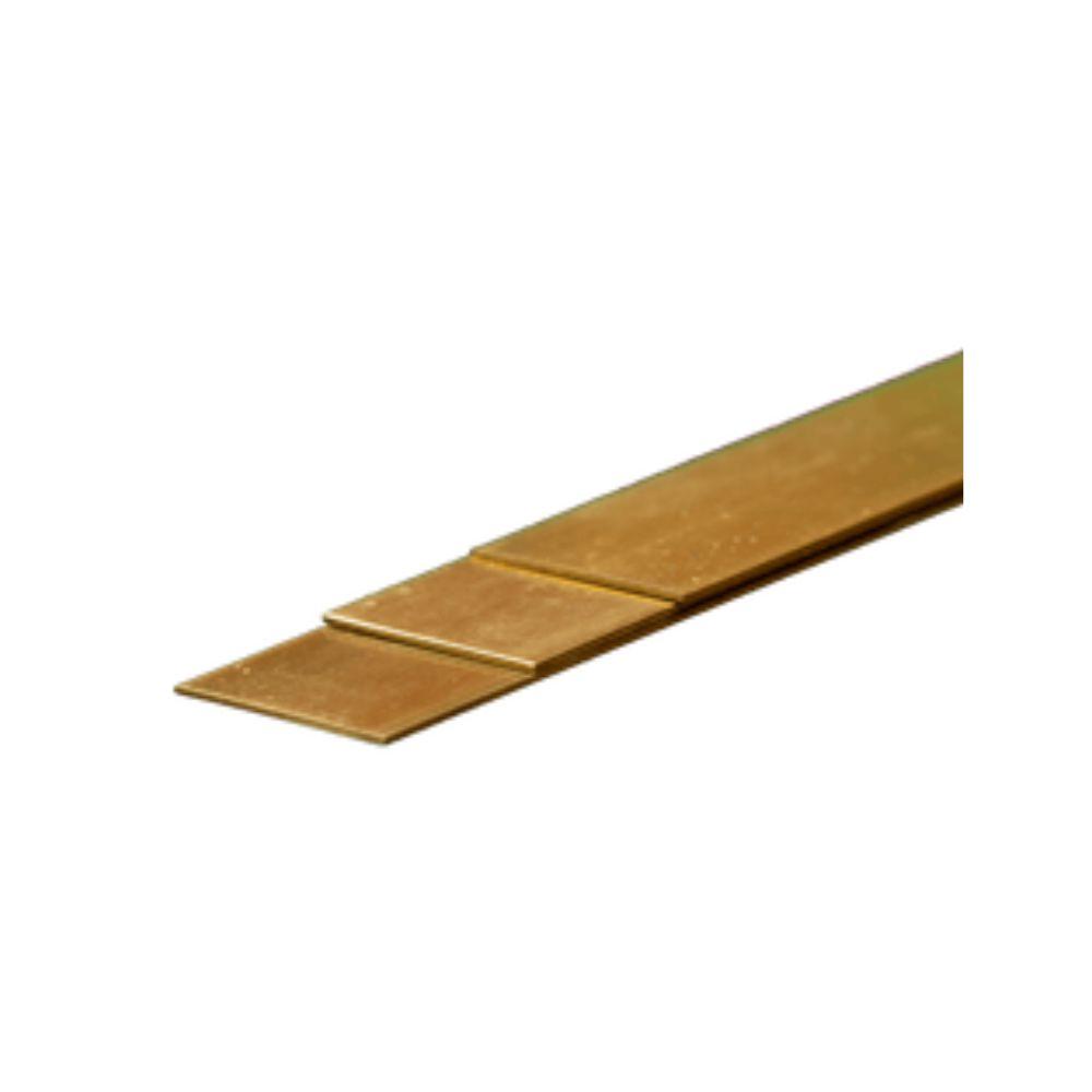 KS Metals Brass Strip .5Mm X18Mm X300Mm3Pcs