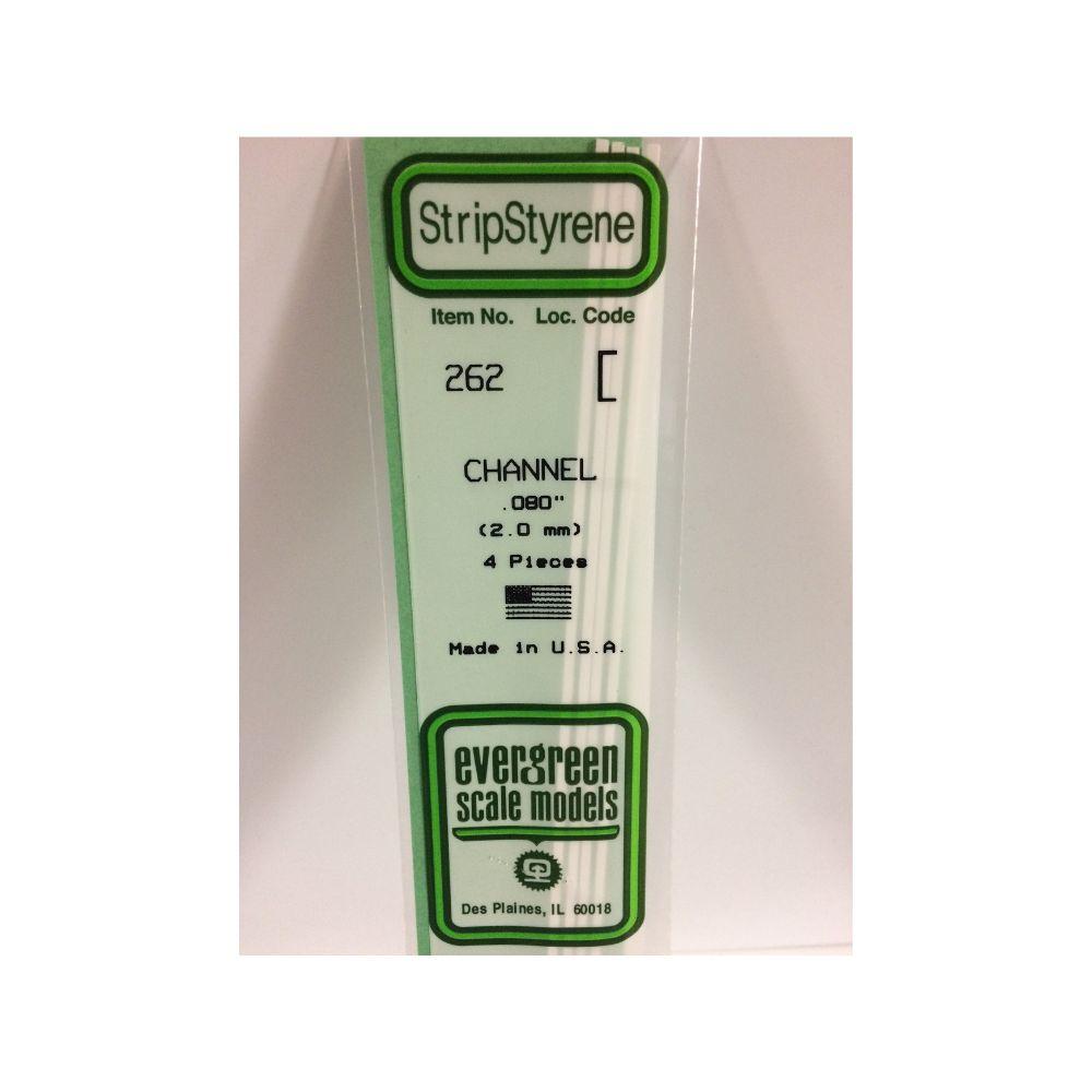 Evergreen Plastic Channel .080(2.0 Mm)-4