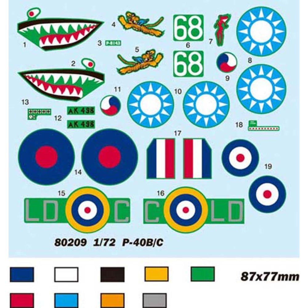 Hobbyboss 1:72 P-40B/C Hawk-81A