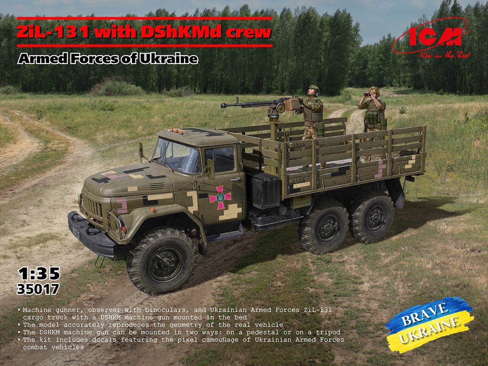 ICM 1:35 ZiL 131 with DshKMd crew