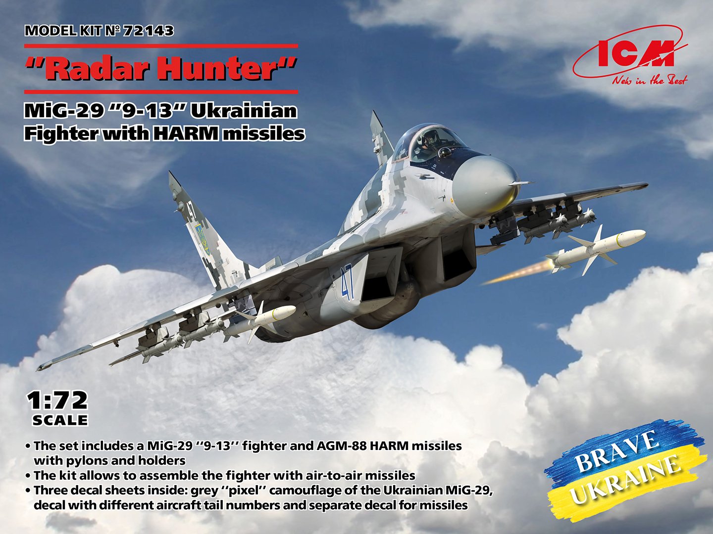 ICM 1:72 Mig 29 Radar Hunter