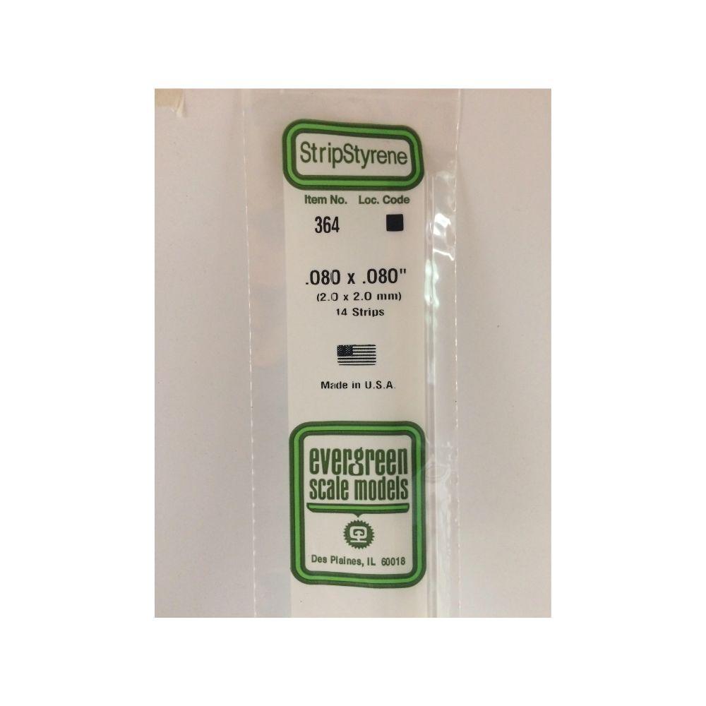 Evergreen Styr Strips .080X.080X24(14)