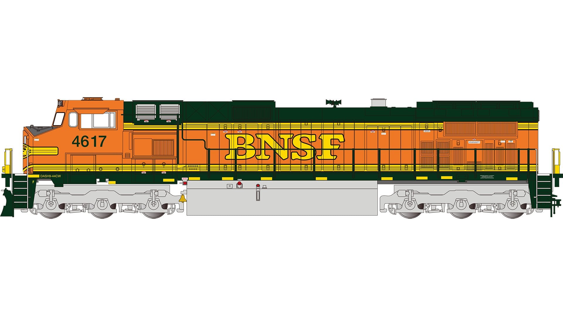 Bachmann BNSF #4617 (Heritage Ii)