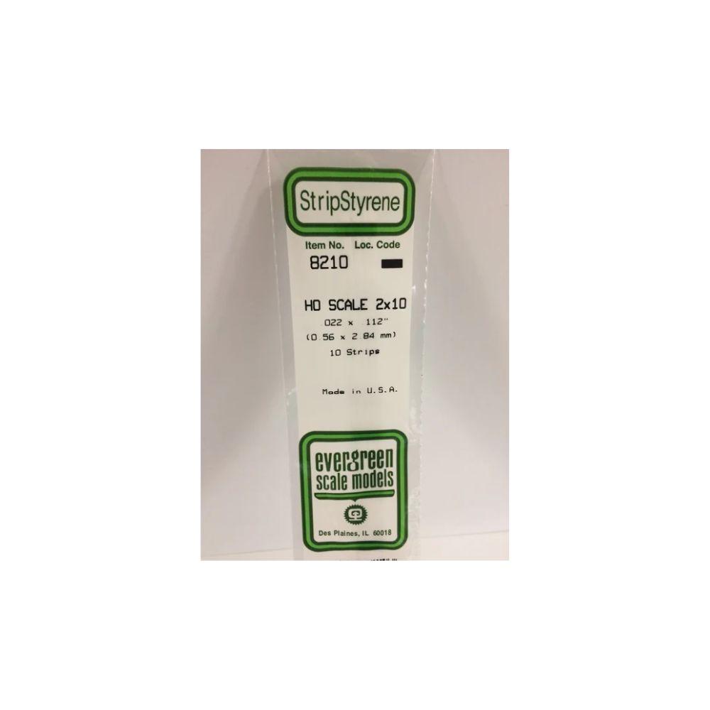 Evergreen Styrene Strips Ho 2 X 10 (10)