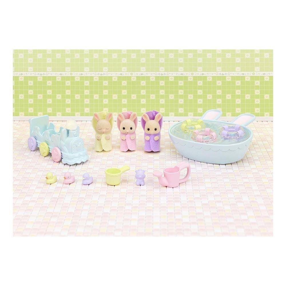 Sylvanian Families Triplets Baby Bathtime Set