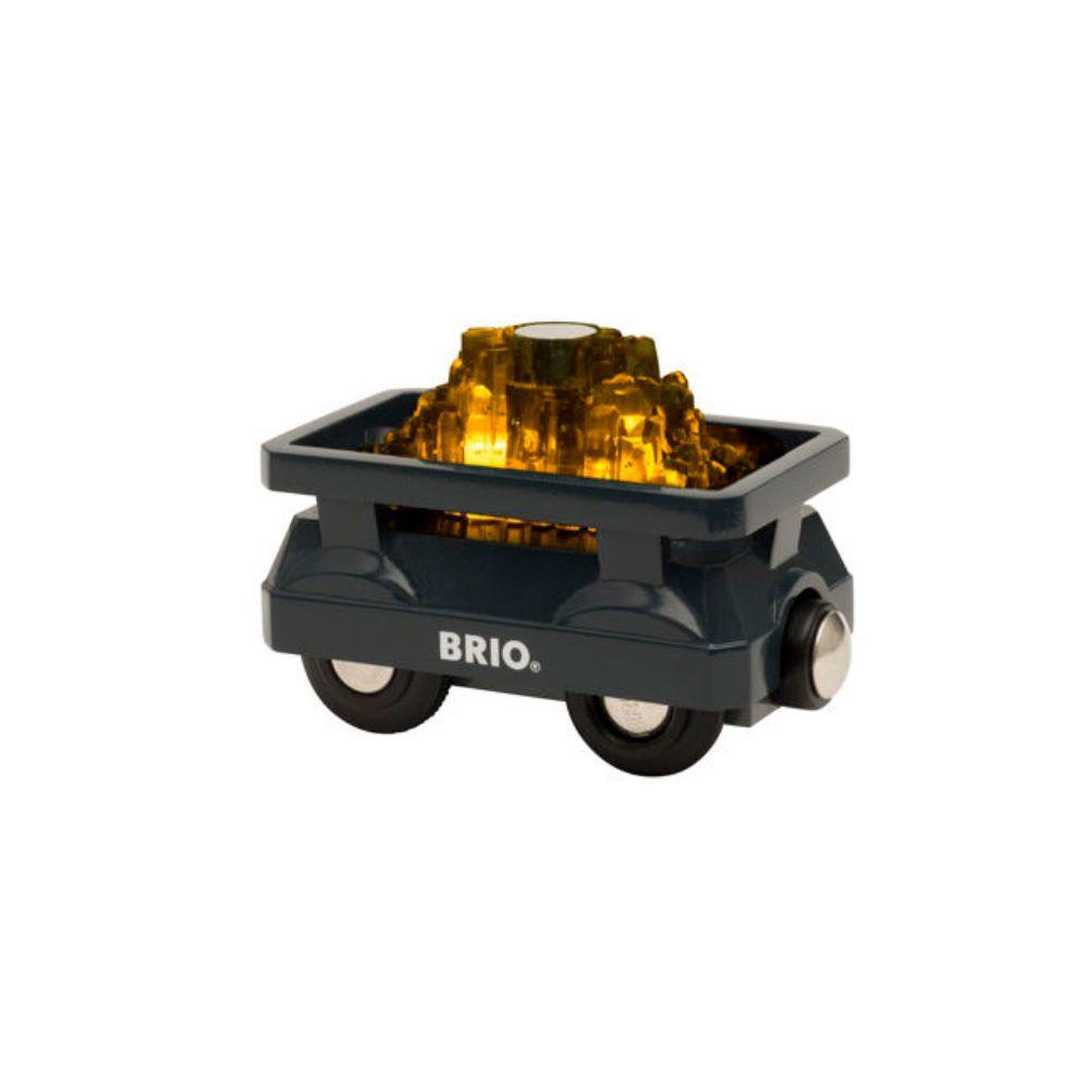 BRIO Light Up Gold Wagon