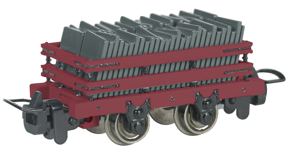Bachmann Narrow Gauge Slate Wagon w/ Load - Red