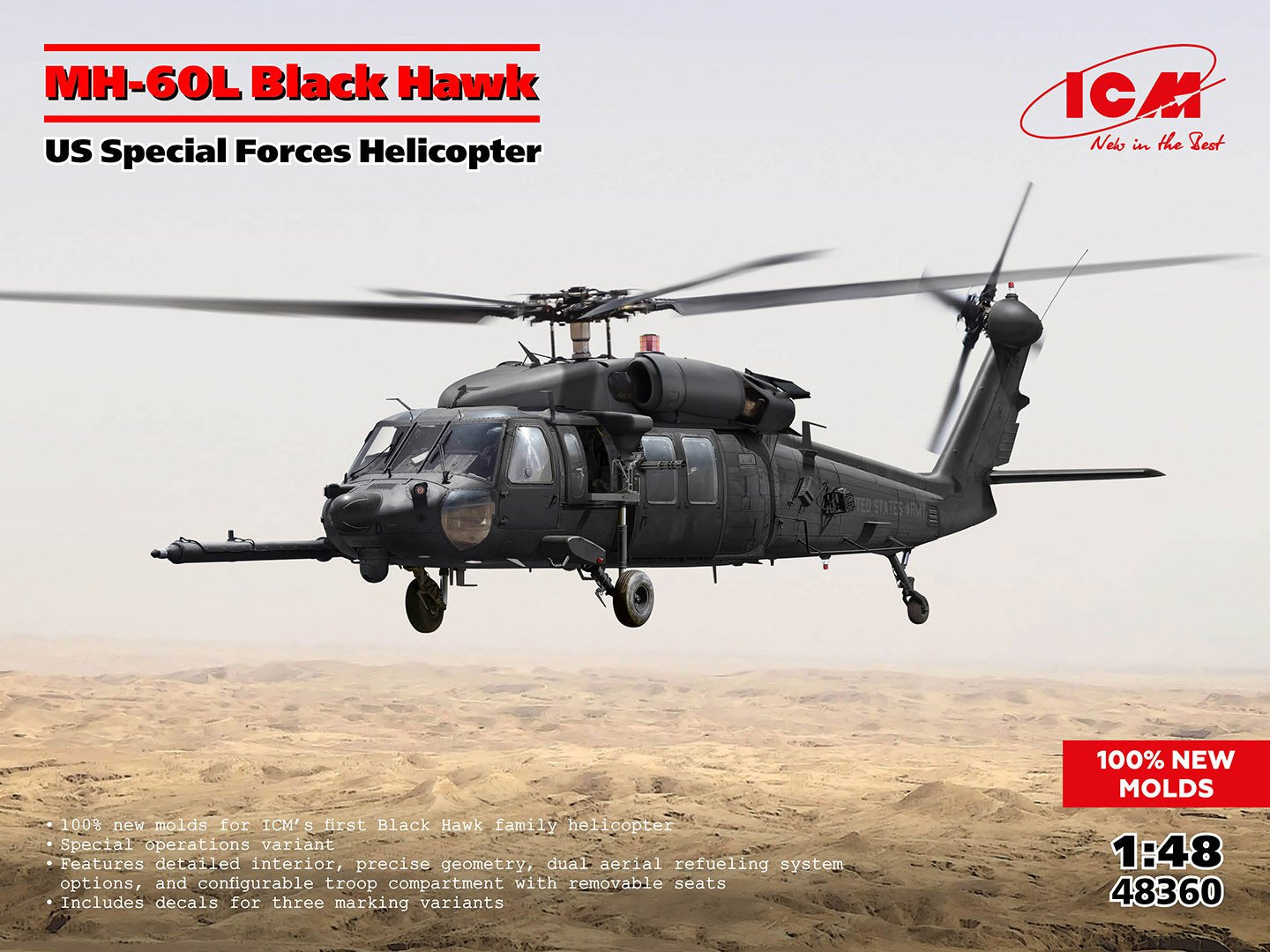 ICM 1:48 MH-60L Black Hawk