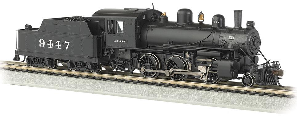 Bachmann Santa Fe #9447 Alco 2-6-0 Locow/Tender/TCS/DCC. HO Scale