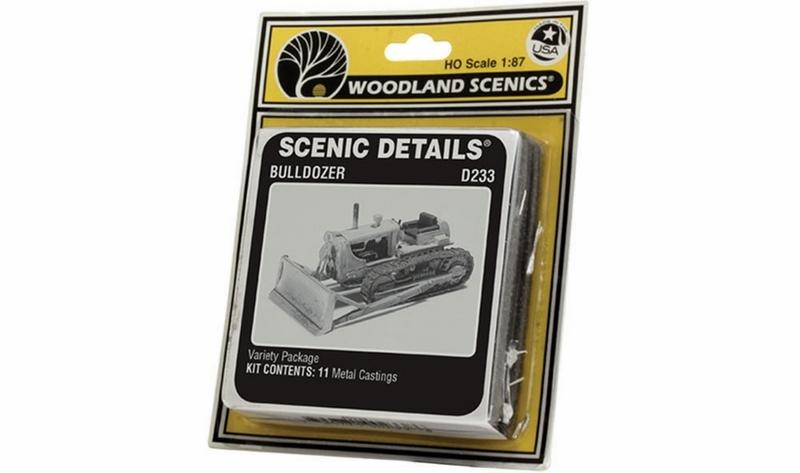 Woodland Scenics Bulldozer Cat D7 Tractor Sd, HO Scale