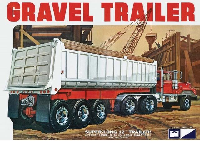 MPC 1:25 3 Axle Gravel Trailer