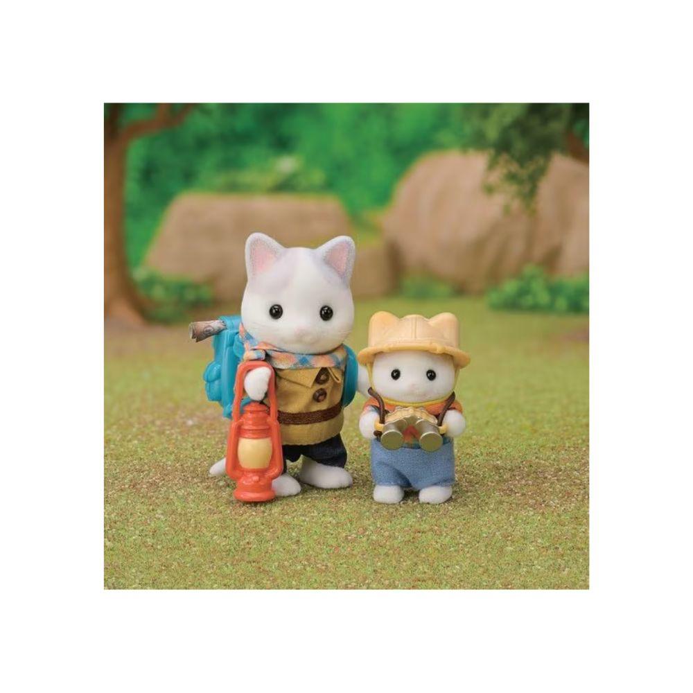 Sylvanian Families Exciting ExplorationSet Latte Cat Brother & Baby