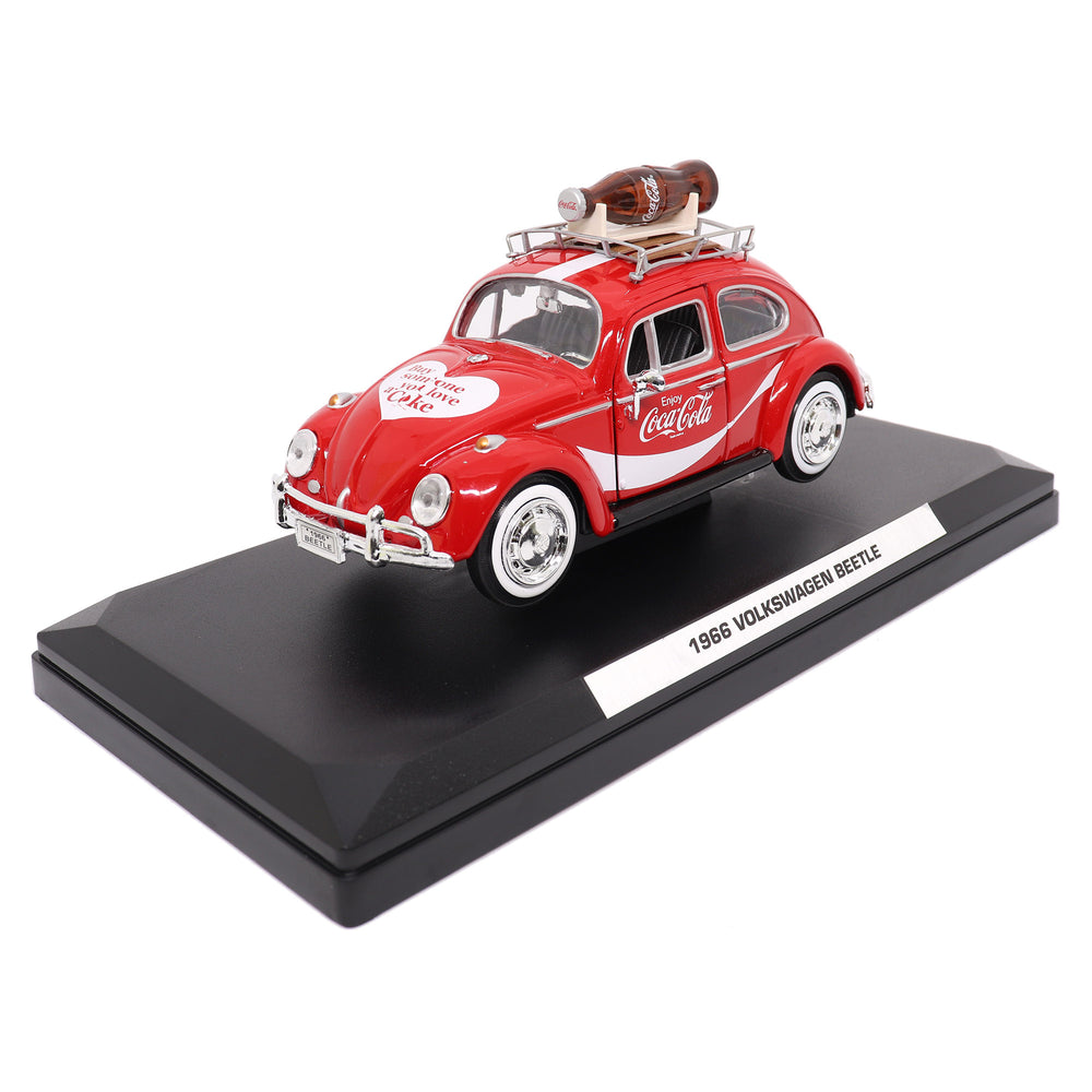 Motorcity Classics 1:24 1966 VW Beetle w/Bottle on Top Rack