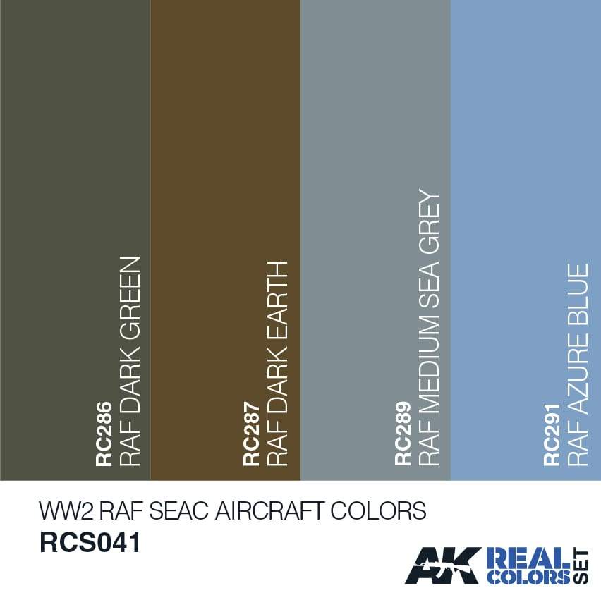 AK Interactive Real Colours WW2 RAF SeacAircraft Colours Set