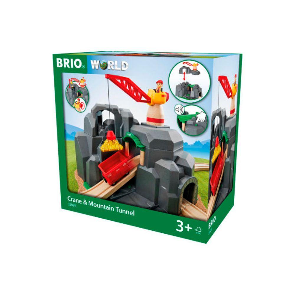 BRIO Crane and Mountain Tunnel