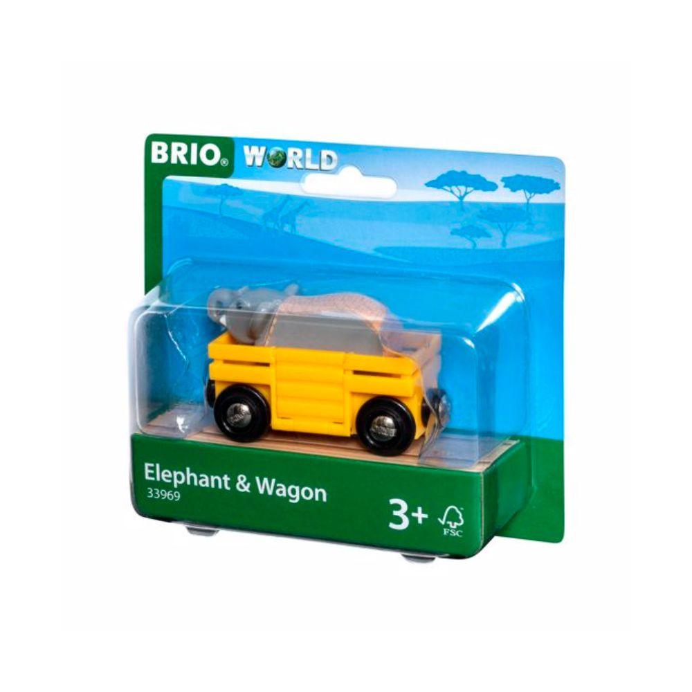 BRIO Elephant and Wagon