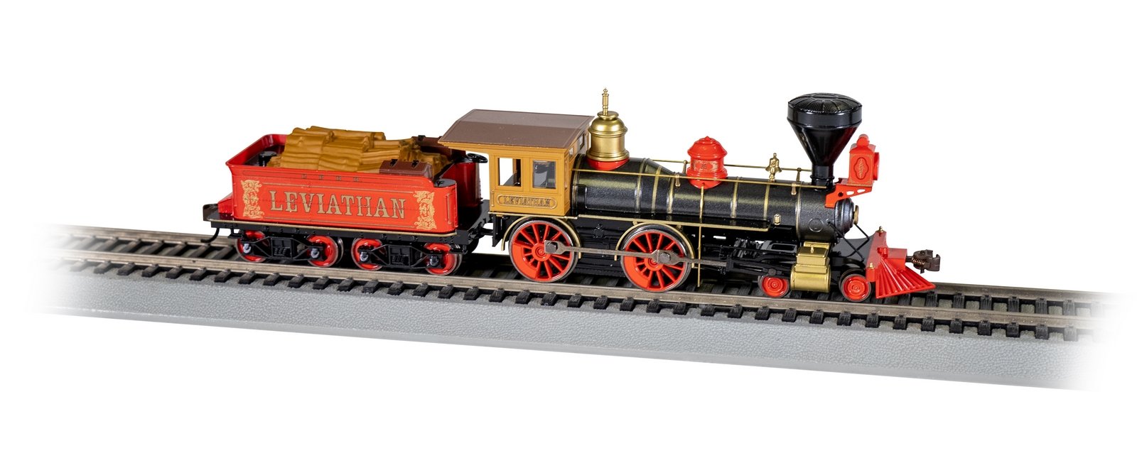 Bachmann Central Pacific #63 Leviathanw/Wood Load