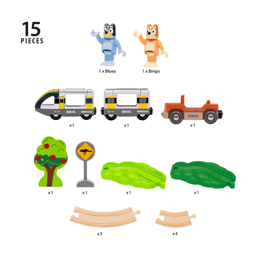 BRIO Bluey Train Set 15 pieces