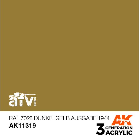 AK Interactive Acrylic RAL 7028 Dunkelgelb Ausgabe 1944