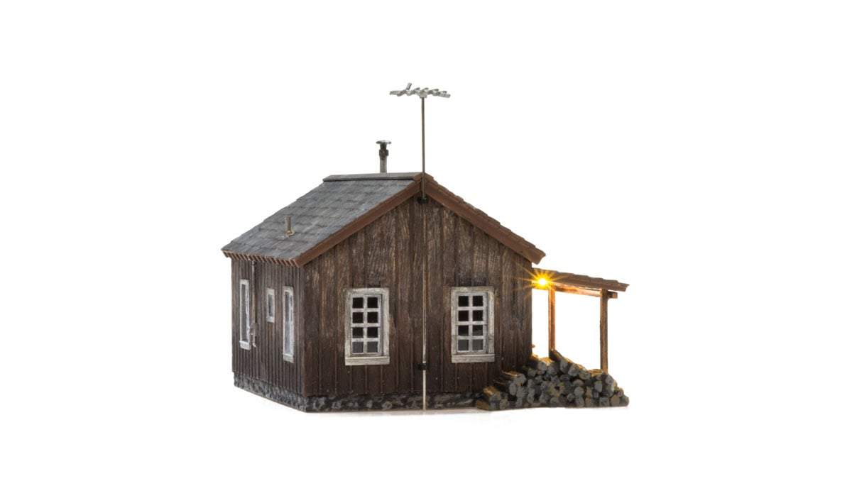 Woodland Scenics O Rustic Cabin (Lit)