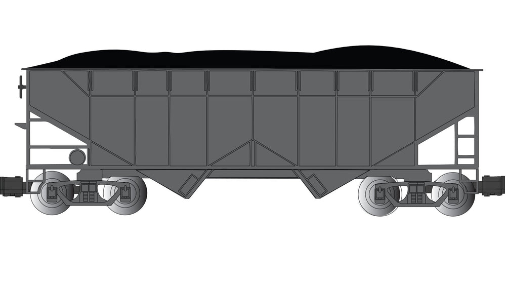 Bachmann Painted, Unlettered - Black