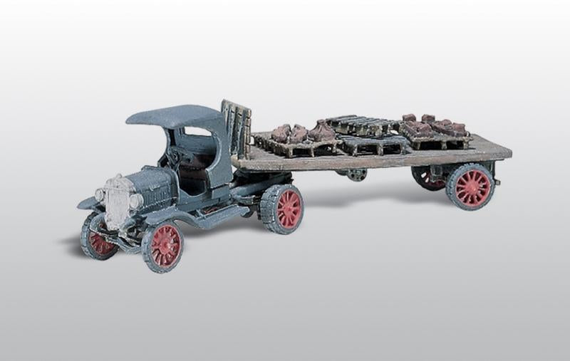 Woodland Scenics Flatbed &Tractor(Diamond T) Sd, HO Scale
