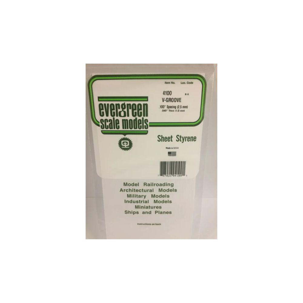 Evergreen Styr V-Groove Siding .100 Sp