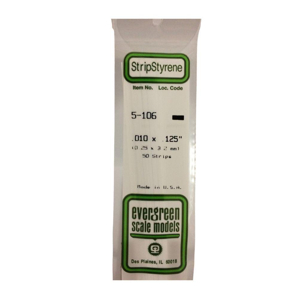 Evergreen Styrene Strips .010 X .125 In-10