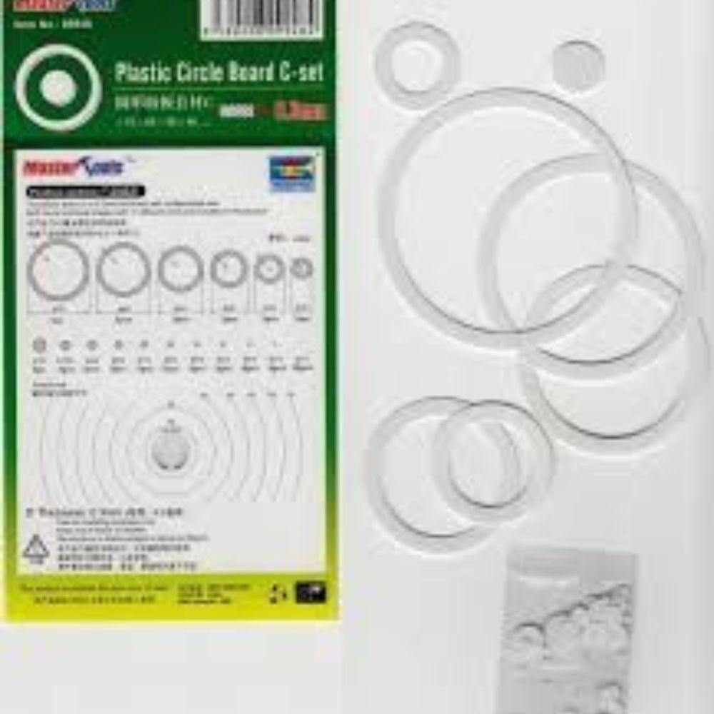 Master Tools Plastic Circle Board C-Set72 pcs, 7 pcs at 0.3mm