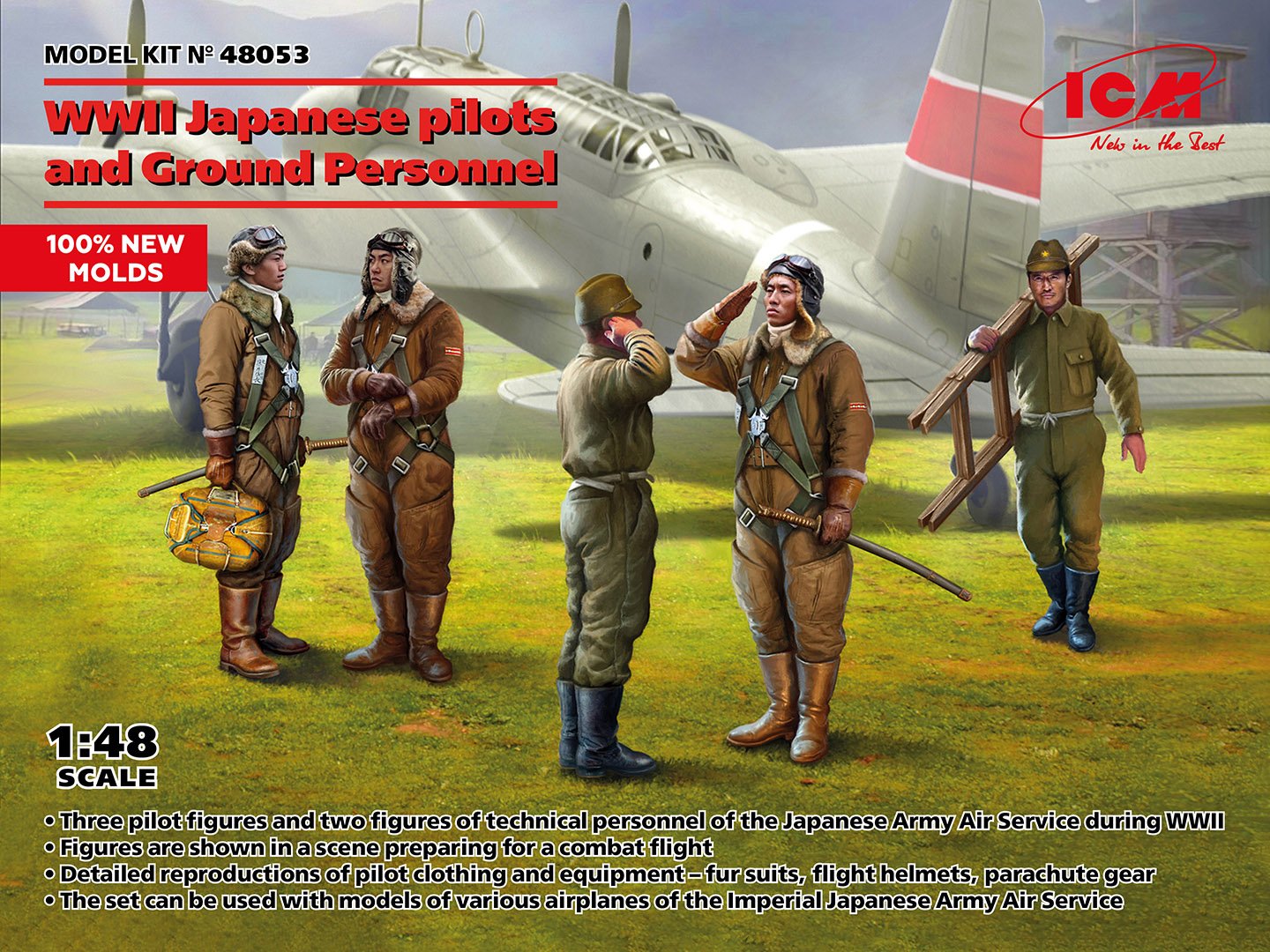 ICM 1:48 Japanese Pilots and Ground Crew