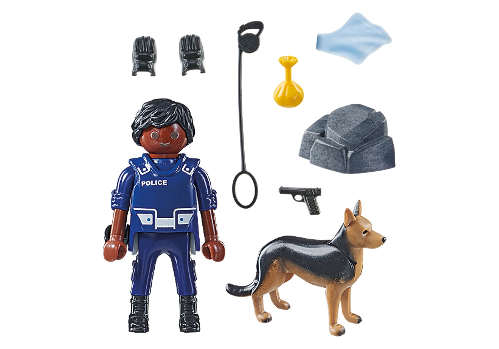 Playmobil Policeman with Sniffer Dog