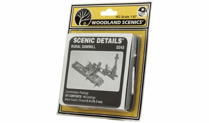 Woodland Scenics Rural Sawmill Sc Details, HO Scale