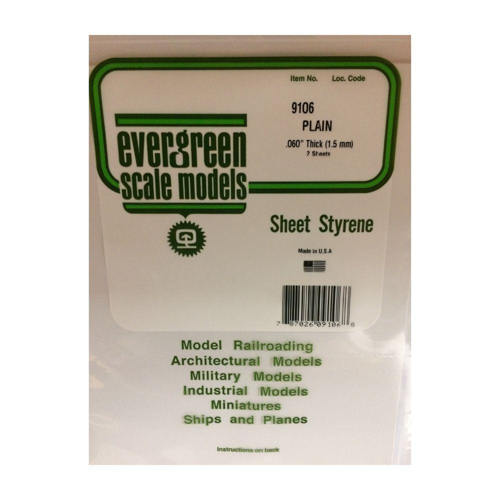 Evergreen Styr Sheets 8X21 Pl Wht .060 (2)