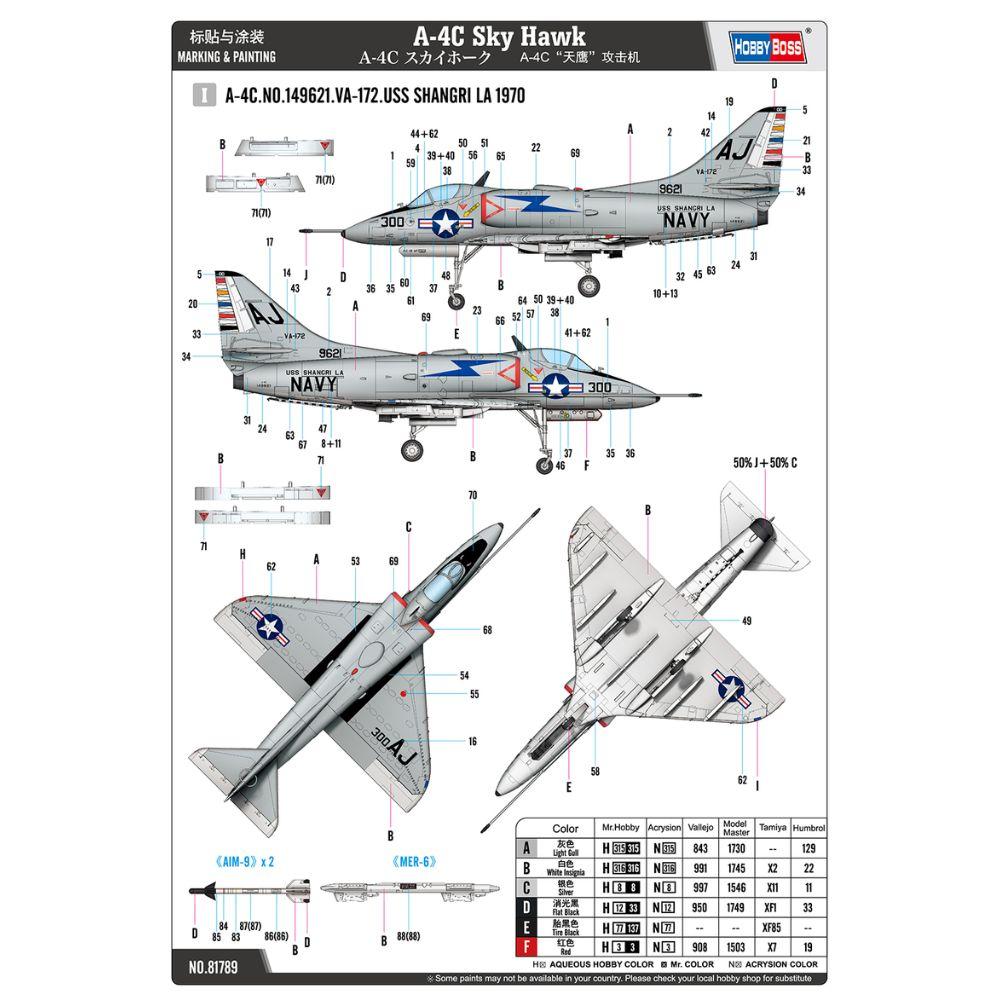 Hobbyboss 1:48 A-4C Sky Hawk